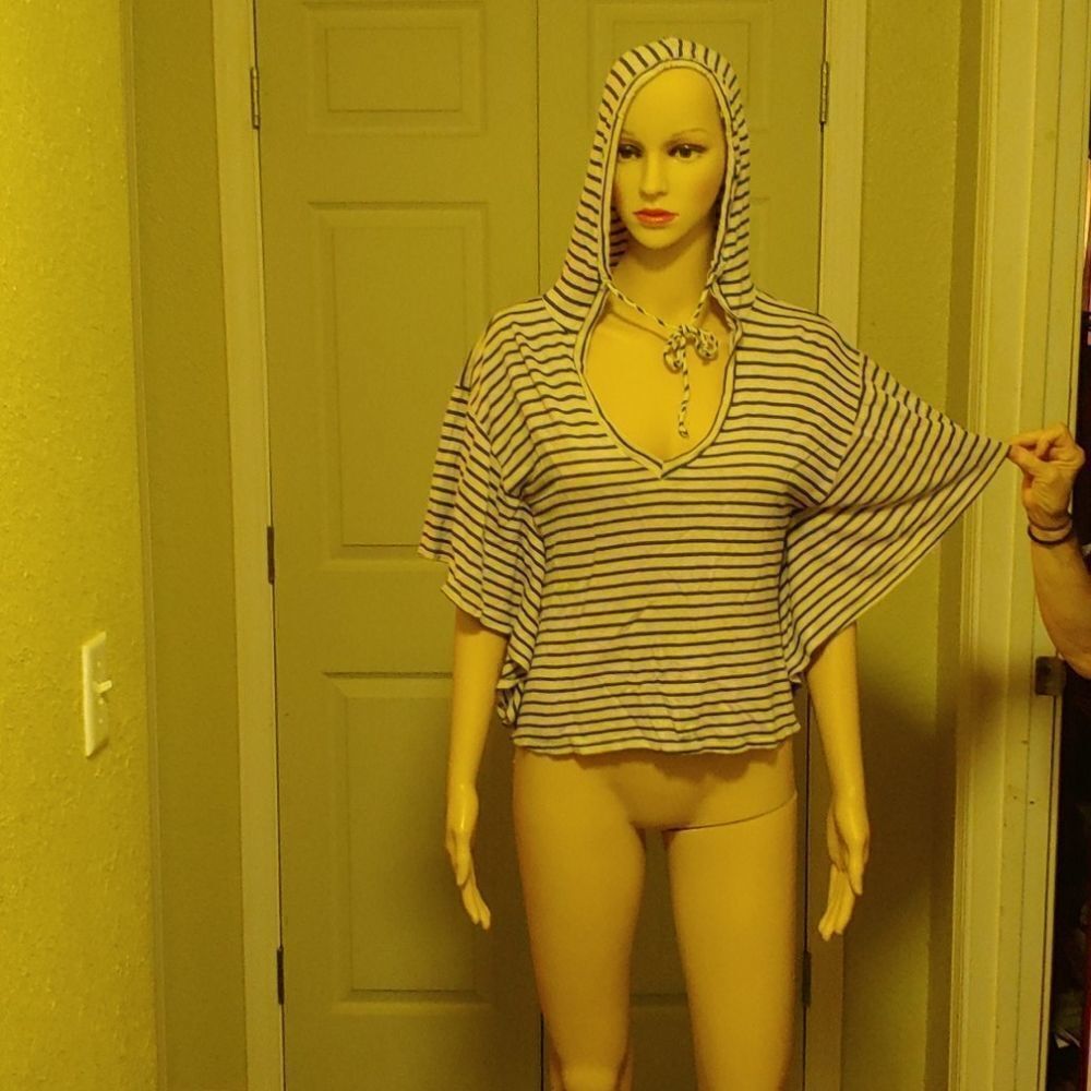 Striped hoodie shirt  